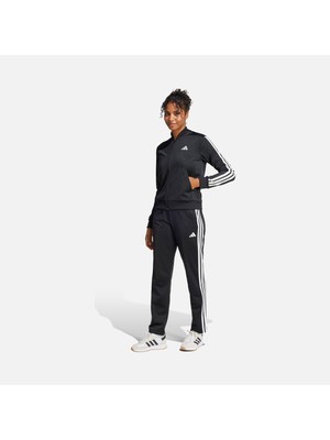 Adidas Sportswear Essentials 3-Stripes & Embroidered 3 Bar Logo Detail Full-Zip Kadın Eşofman Takımı