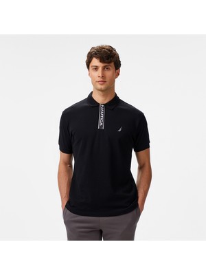 Nautica Erkek Siyah Classic Fit Polo Yaka T-Shirt K55306T.0TB