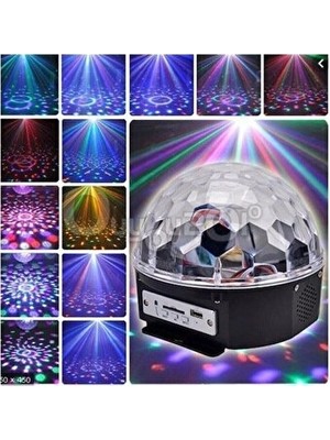 Vaelmont Renkli Lazer Işıklı Bluetooth Disko Topu - Eğlenceli ve Dinamik Atmosfer