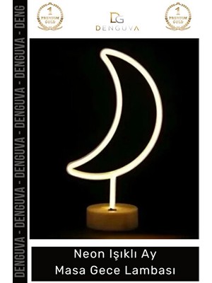 Vaelmont Modern Neon LED Gece Lambası - Estetik ve Şık Ortam Aydınlatması Masa ve Gece Lambası