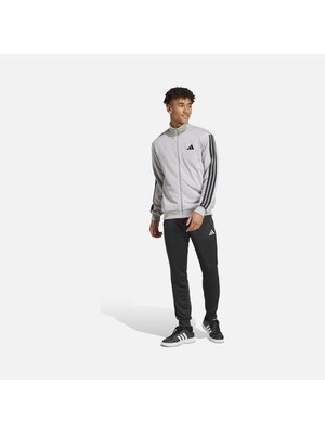 Adidas Sportswear Basic 3-Stripes French Terry Regular-Fit Full-Zip Erkek Eşofman Takımı