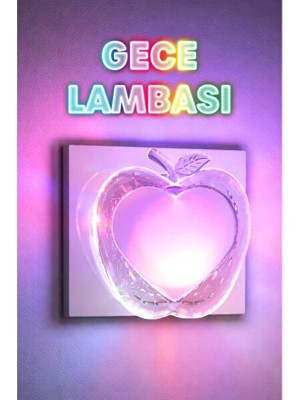 Vaelmont Renk Değiştiren LED Kalp Gece Lambası ile Renkli Atmosfer Masa ve Gece Lambası