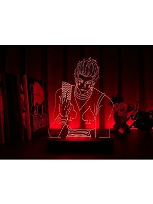 Solvéra Anime Temalı Hisoka Masa Lambası ile Şık Dekorasyon Masa ve Gece Lambası