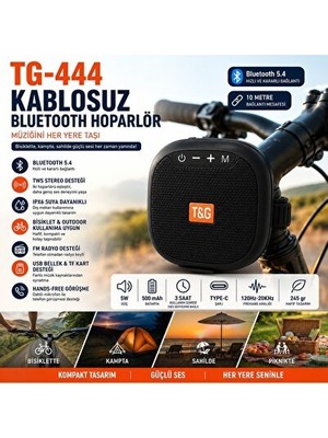 Vaelmont Taşınabilir Bluetooth Hoparlör, Suya Dayanıklı ve Hafif Tasarım
