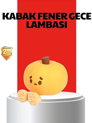 Vaelmont Dokunmatik Renk Değişimli Pumpkin LED Night Light Masa ve Gece Lambası