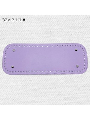 Oxford İplik Dikişli Perçinli Çanta Tabanı 32X12 Lila