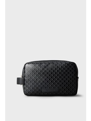 Calvin Klein Logolu Tek Saplı Traş Çantası LV04D1082GUB1 Erkek Traş Çantası LV04D1082G Ub1