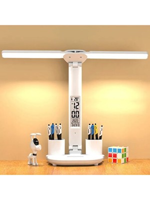 Solvéra 7W Dokunmatik Çocuk Çalışma Lambası, Standlı ve LED Işıklı Masa ve Gece Lambası