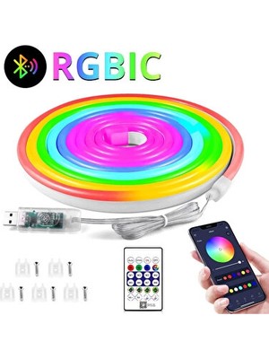 Orvessa Rgb Renkli Esnek Neon LED Aydınlatma ile Mekanınızı Canlandırın Masa ve Gece Lambası