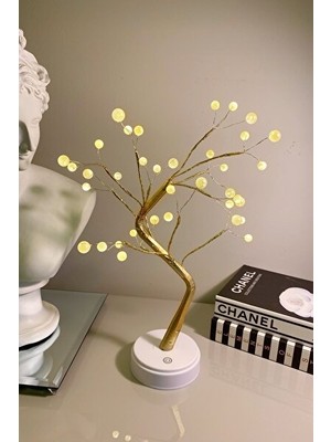 Solvéra Kablosuz Pilli ve USB LED Masa Lambası, Taşınabilir ve Kullanışlı Masa ve Gece Lambası