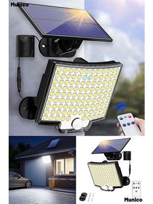 Orvessa Iki Adet Güneş Enerjili Hareket Sensörlü Bahçe Lambası, 106 LED Masa ve Gece Lambası