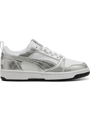 Puma 392328 Rebound V6 Low Uniseks Spor Ayakkabı Beyaz Gümüş