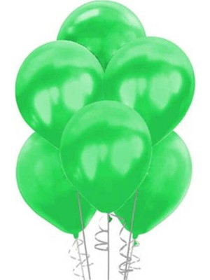 Balonevi Balon 12" Metalik Yeşil 12 Li