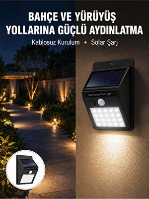 Orvessa Dış Mekanlar Için Solar LED Bahçe ve Merdiven Aydınlatması Masa ve Gece Lambası