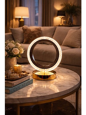 Orvessa Dokunmatik Kristal LED Masa Lambası ile Modern Gece Aydınlatması Masa ve Gece Lambası