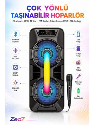 Vaelmont Şınabilir Hoparlör - Rgb LED Bluetooth Hoparlör