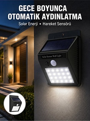 Vaelmont Dış Mekan Su Geçirmez LED Işık, Pır Hareket Sensörlü Akıllı Aydınlatma Masa ve Gece Lambası