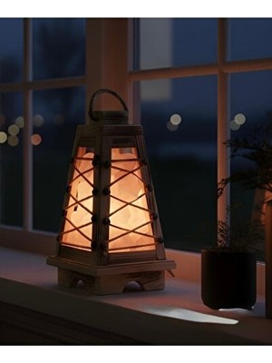 PremiumPort Orvessa Denizci Feneri Tuz Lambası - Dekoratif ve Doğal Aydınlatma Masa ve Gece Lambası