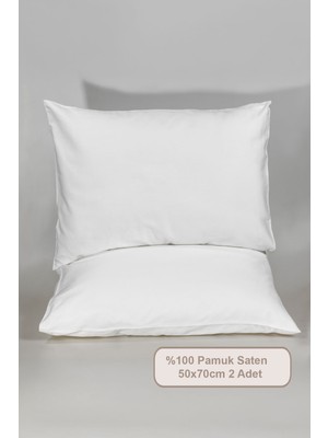 Elart Pamuk Saten Yastık Kılıfı 2 Adet (50X70 Cm) Çok Renkli