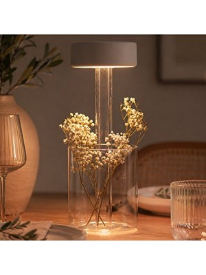 Vaelmont Şarjlı Vase Masa Lambası, Modern ve Şık Tasarım Masa ve Gece Lambası