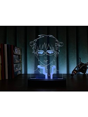 Orvessa Saiki Kusuo Anime Masa Lambası, Eğlenceli ve Renkli Tasarım Masa ve Gece Lambası