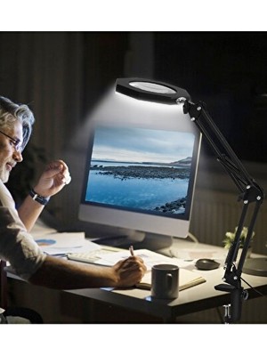 Solvéra ° Dönebilen Ofis Çalışma Lambası - LED Ring Masa ve Gece Lambası