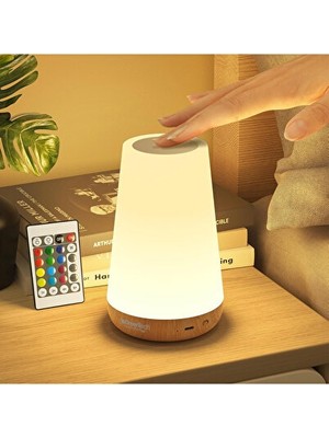 Solvéra Renkli ve Taşınabilir LED Masaüstü Lambası Masa ve Gece Lambası