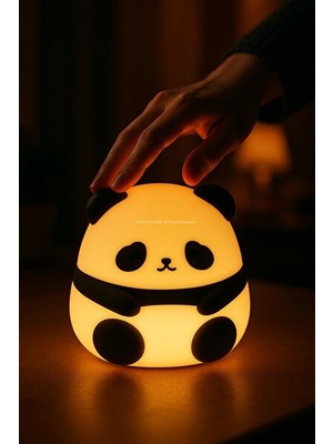 Vaelmont Rgb Dokunmatik Panda Figürlü Gece Lambası - USB Şarjlı Masa ve Gece Lambası