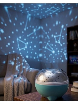 Solvéra Bluetooth Projeksiyon Gece Lambası, 7 Renk ve Zaman Ayarlı, Uzaktan Kumanda