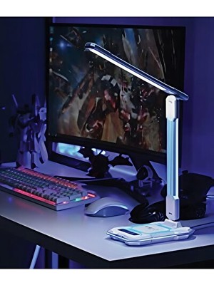 Solvéra Akıllı Masa Lambası, Modern ve Çok Fonksiyonlu Tasarım Masa ve Gece Lambası