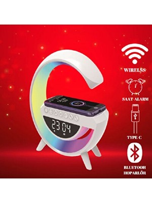 Vaelmont Akıllı Renkli Masa Lambası ve Bluetooth Hoparlör ile Çok Fonksiyonlu Tasarı