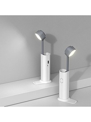 Vaelmont Tuşla Ayarlanabilir Şarjlı Okuma Lambası ve Powerbank Masa ve Gece Lambası