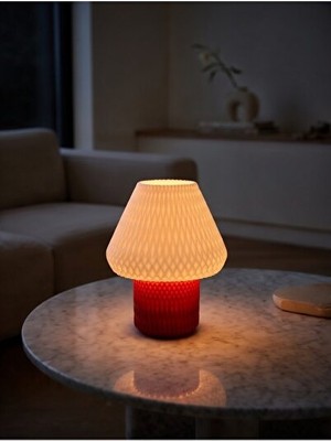 Vaelmont Modern Geometrik Tasarımlı Masa Lambası, Estetik ve Şık Aydınlatma Masa ve Gece Lambası