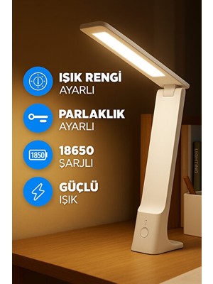 Solvéra Dokunmatik Çok Renkli LED Masa Lambası, Ayarlanabilir Işık Seviyesi Masa ve Gece Lambası