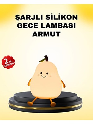 Orvessa Renkli Ayarlı LED Armut Tasarımlı Masa Lambası Masa ve Gece Lambası