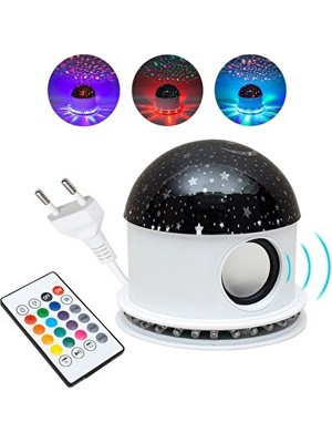 Solvéra Renkli Bluetooth Hoparlör ve Tavan Süsleme Lambası - Animasyonlu ve Işıklı