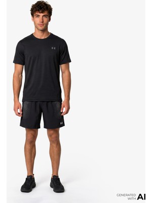 Under Armour Tech Play Erkek Siyah Antrenman ŞORTU.001