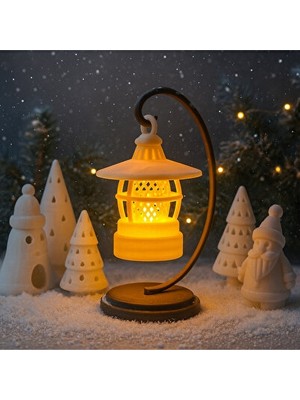 Orvessa 3D Baskı LED Fener, Yılbaşı ve Masaüstü Dekoratif Aydınlatma Masa ve Gece Lambası