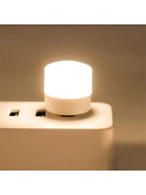 Orvessa Mini USB LED Gece Lambası, Çocuklar ve Koridorlar Için Uygun Masa ve Gece Lambası