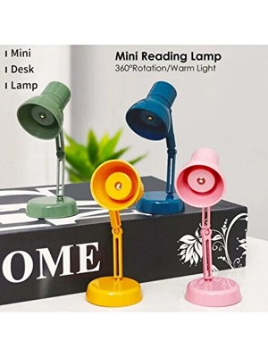 Solvéra Dönen Mini Masa Lambası – LED Okuma Aydınlatması ve Pilli Kullanım Masa ve Gece Lambası