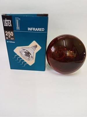 Teknotrust Orvessa Infrared Isıtıcı Ampul, 250 Watt Güçle Sıcaklık Artırıcı Masa ve Gece Lambası