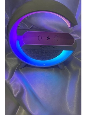 Vaelmont Rgb Işık ve Radyo Özelliğiyle Çok Fonksiyonlu Büyük Masa Lambası Masa ve Gece Lambası