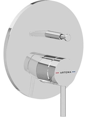 Vitra Minimax Round Ankastre Banyo Bataryası Sıva Üstü Krom A43620