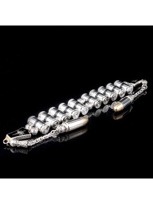Special Design Mermi Tasarım 10 Adetli Alpaka Metal Zaza Tesbih