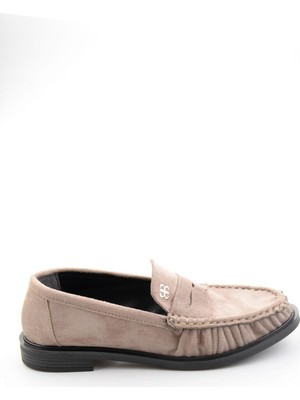 Bambi Vizon  Kadın Loafer Ayakkabı K01503728372