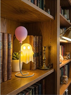 Normadia Vaelmont LED Pilli Hayalet ve Balon Tutan Masa Aydınlatma Objesi Masa ve Gece Lambası