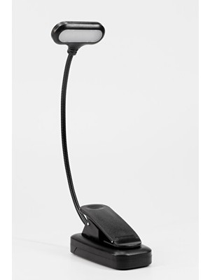Solvéra Mini Klipsli LED Kitap Okuma Lambası, Pilli ve Taşınabilir Masa ve Gece Lambası