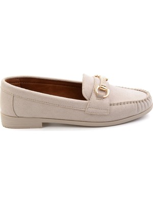 Bambi Bej  Kadın Loafer Ayakkabı K01140006872