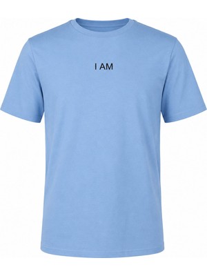 Trender I Am Baskı Mavi Kadın T-Shirt 26YI51000001