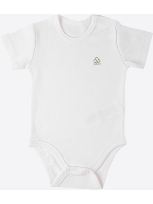 Kitikate Organik New Basic Kısa Kol Body Bebek Boy Ekru